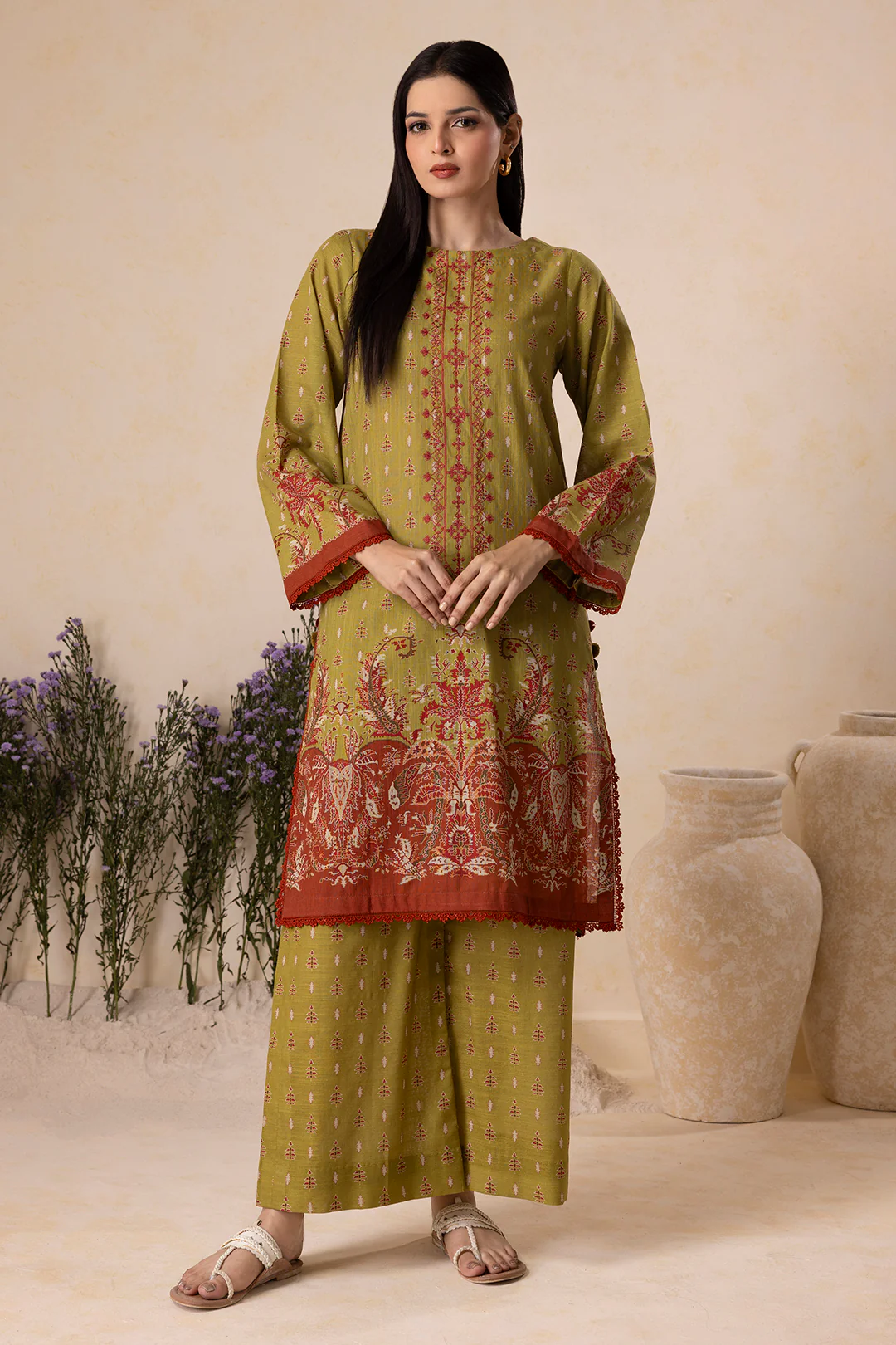 Embroidered Shirt Shalwar - 0130 - Image 2