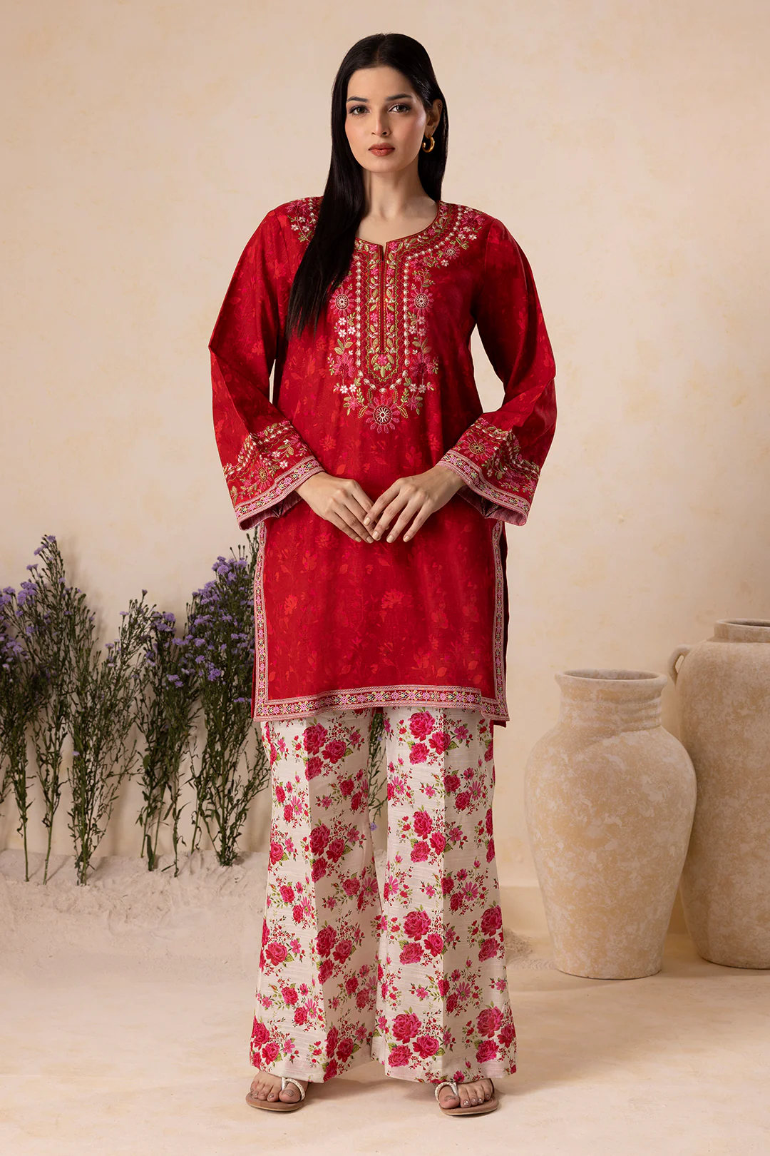 Embroidered Shirt Shalwar - 0132 - Image 2