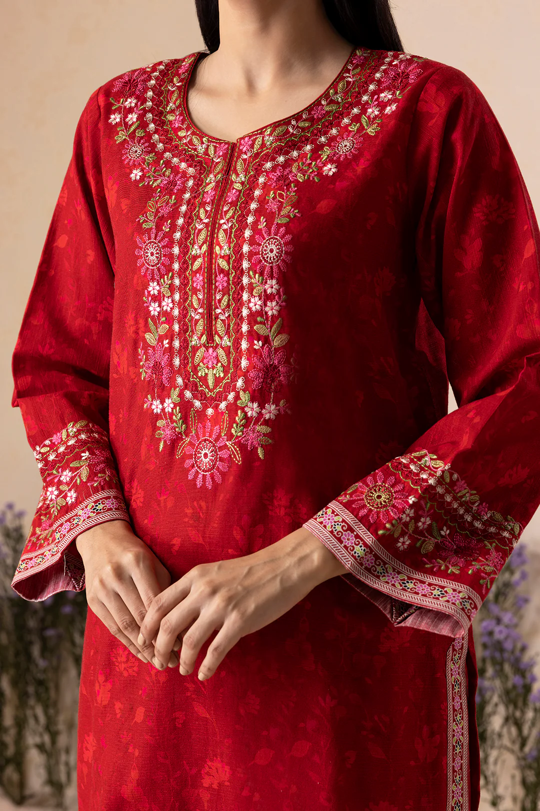 Embroidered Shirt Shalwar - 0132 - Image 4