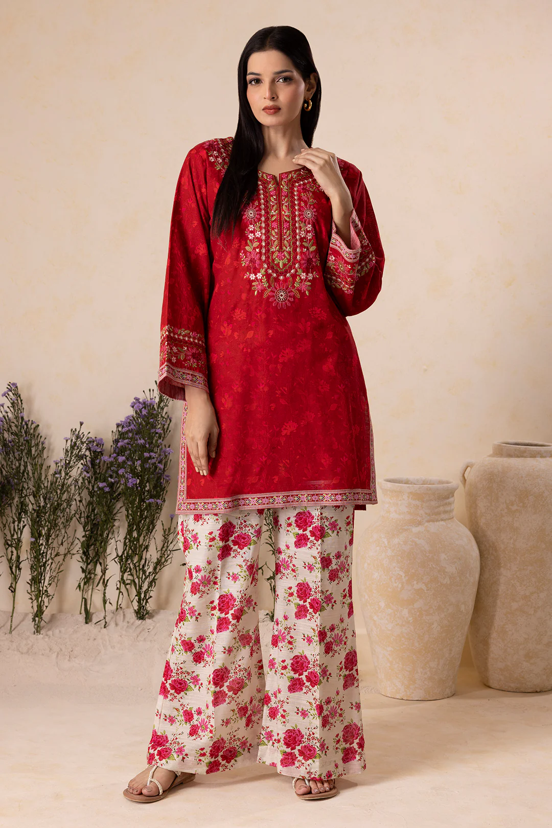 Embroidered Shirt Shalwar - 0132 - Image 5