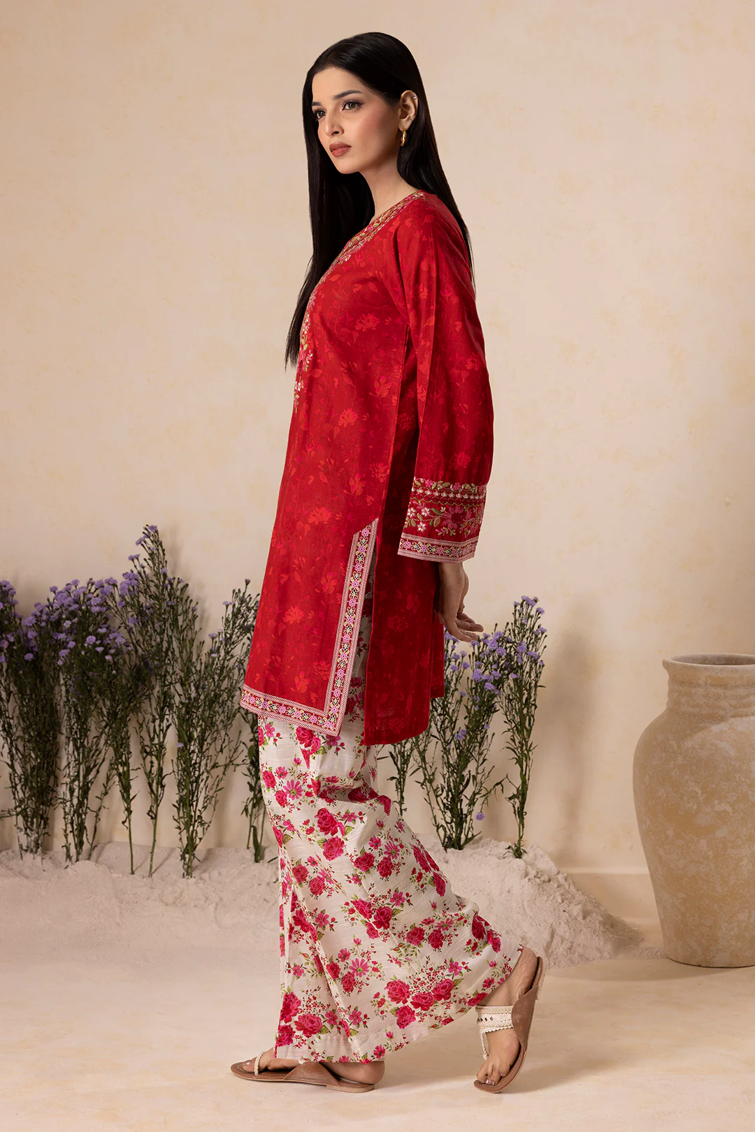 Embroidered Shirt Shalwar - 0132 - Image 6