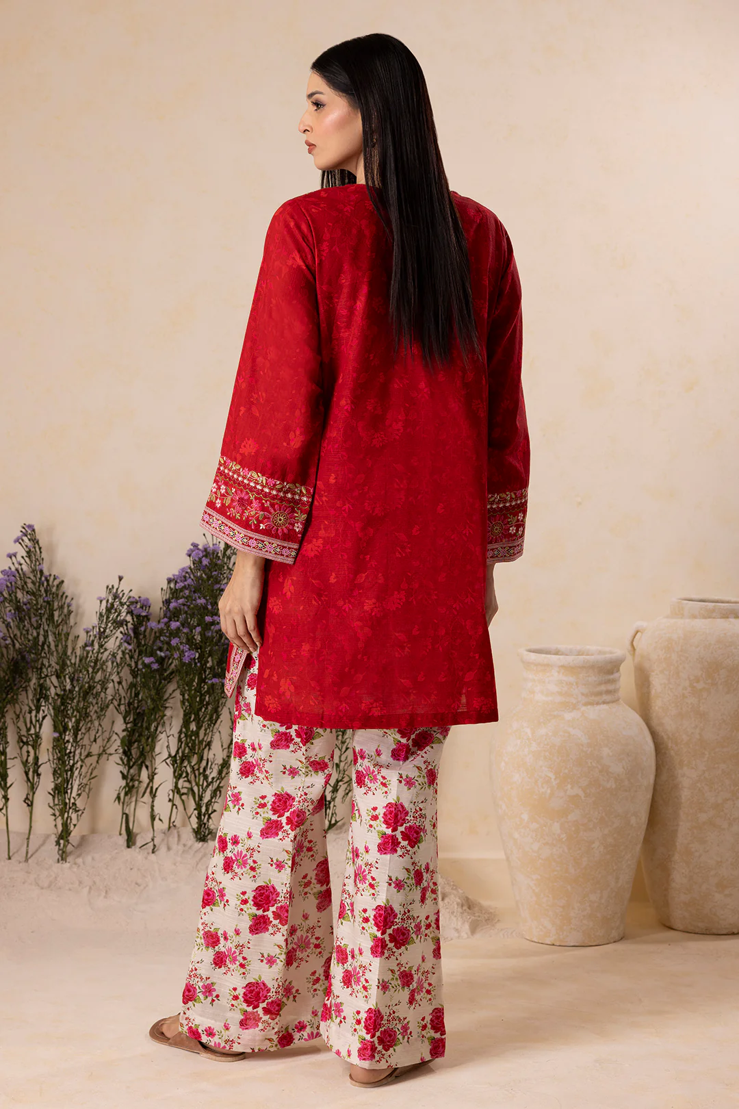 Embroidered Shirt Shalwar - 0132 - Image 8