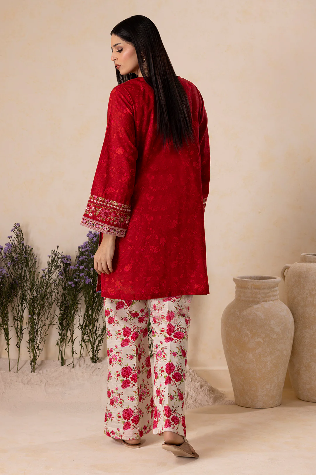 Embroidered Shirt Shalwar - 0132 - Image 9