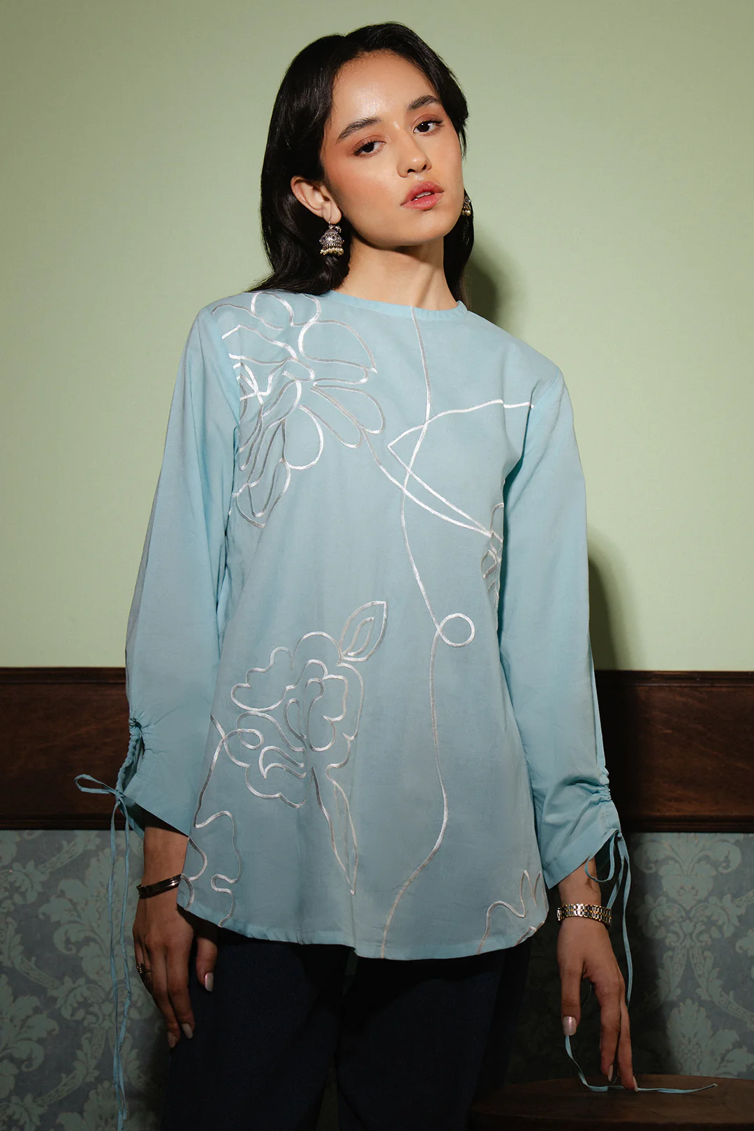 Embroidered Shirt - 1105 - Image 5