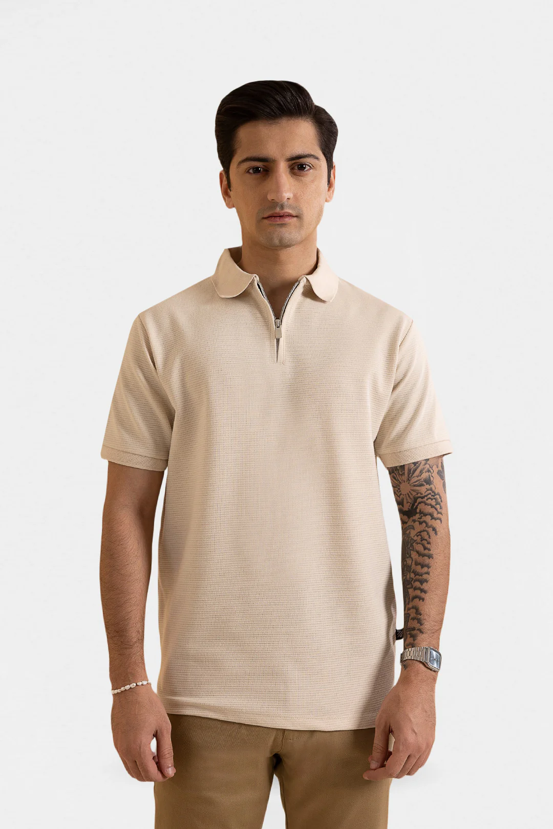 Ottoman Zipper Polo - 5001 - Image 2