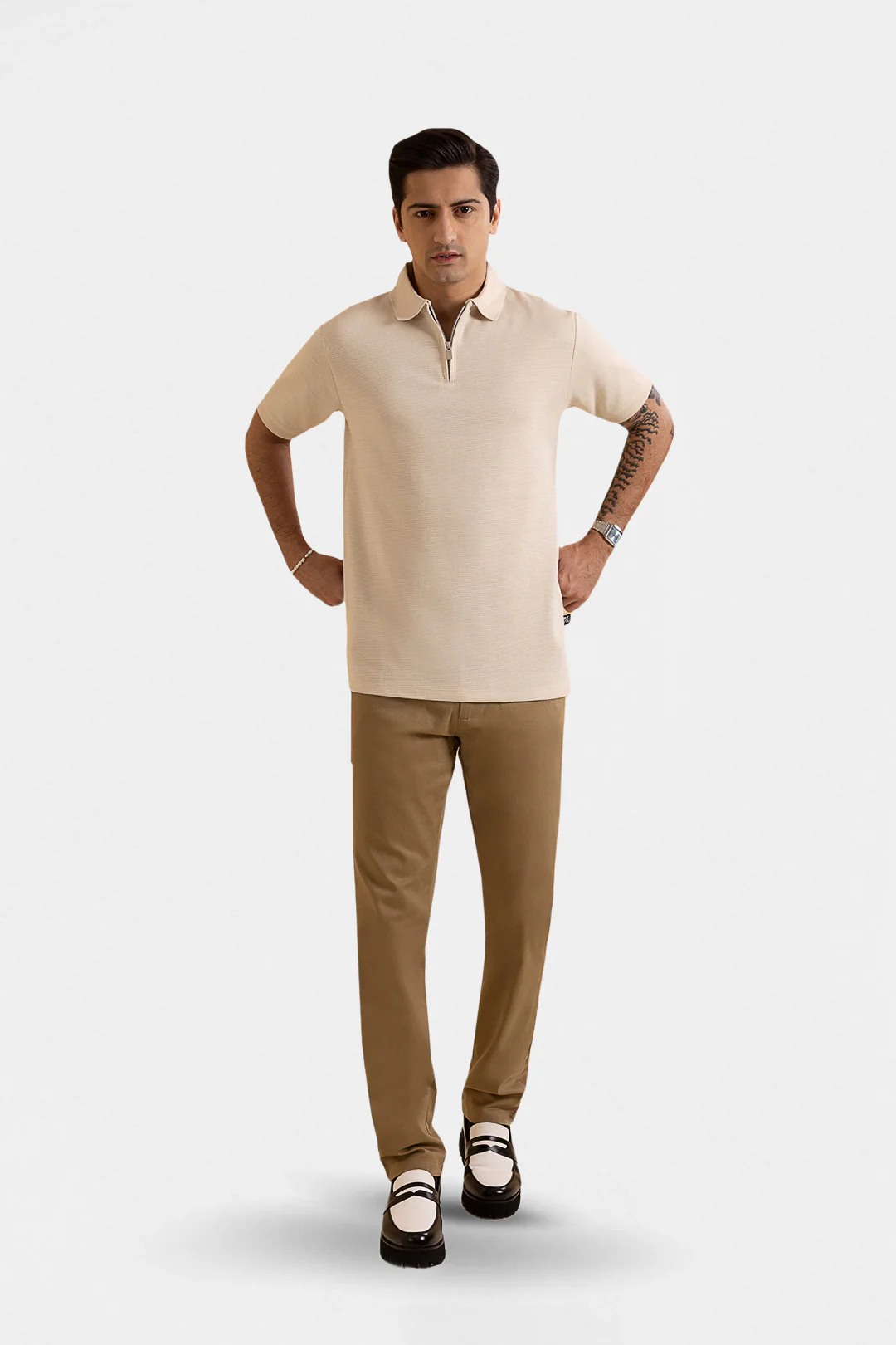 Ottoman Zipper Polo - 5001 - Image 4