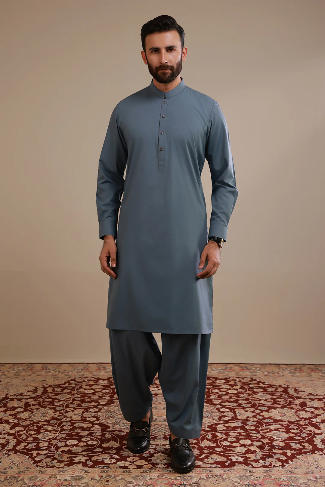 Slub Textured Shalwar Kameez - 2612 - Image 2