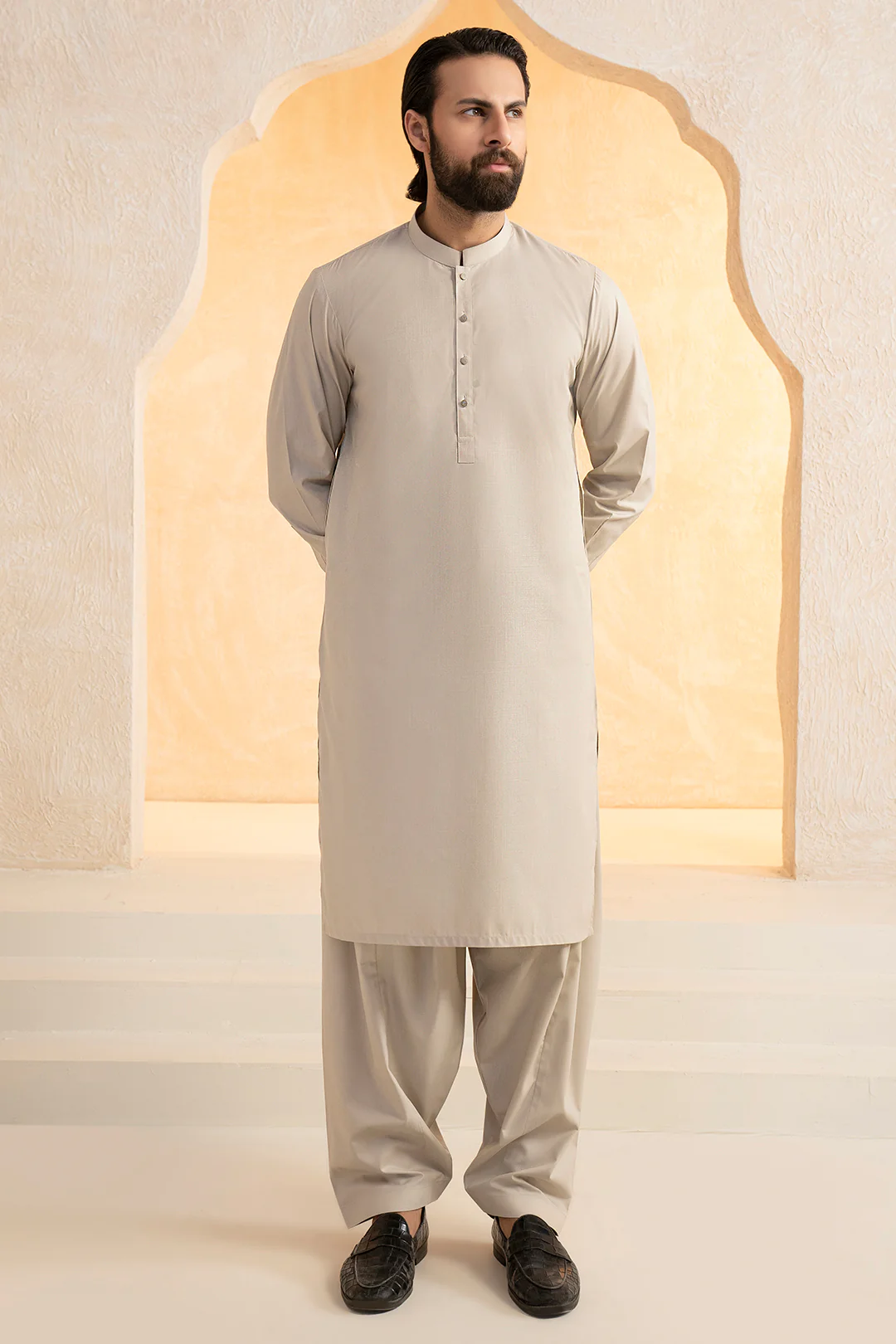 Slub Textured Shalwar Kameez - 9003 - Image 4