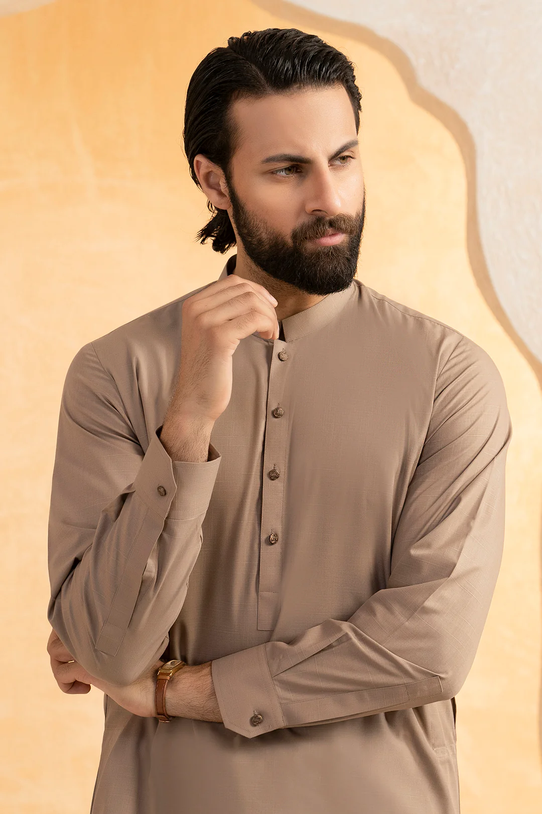 Slub Textured Shalwar Kameez - 9009 - Image 4