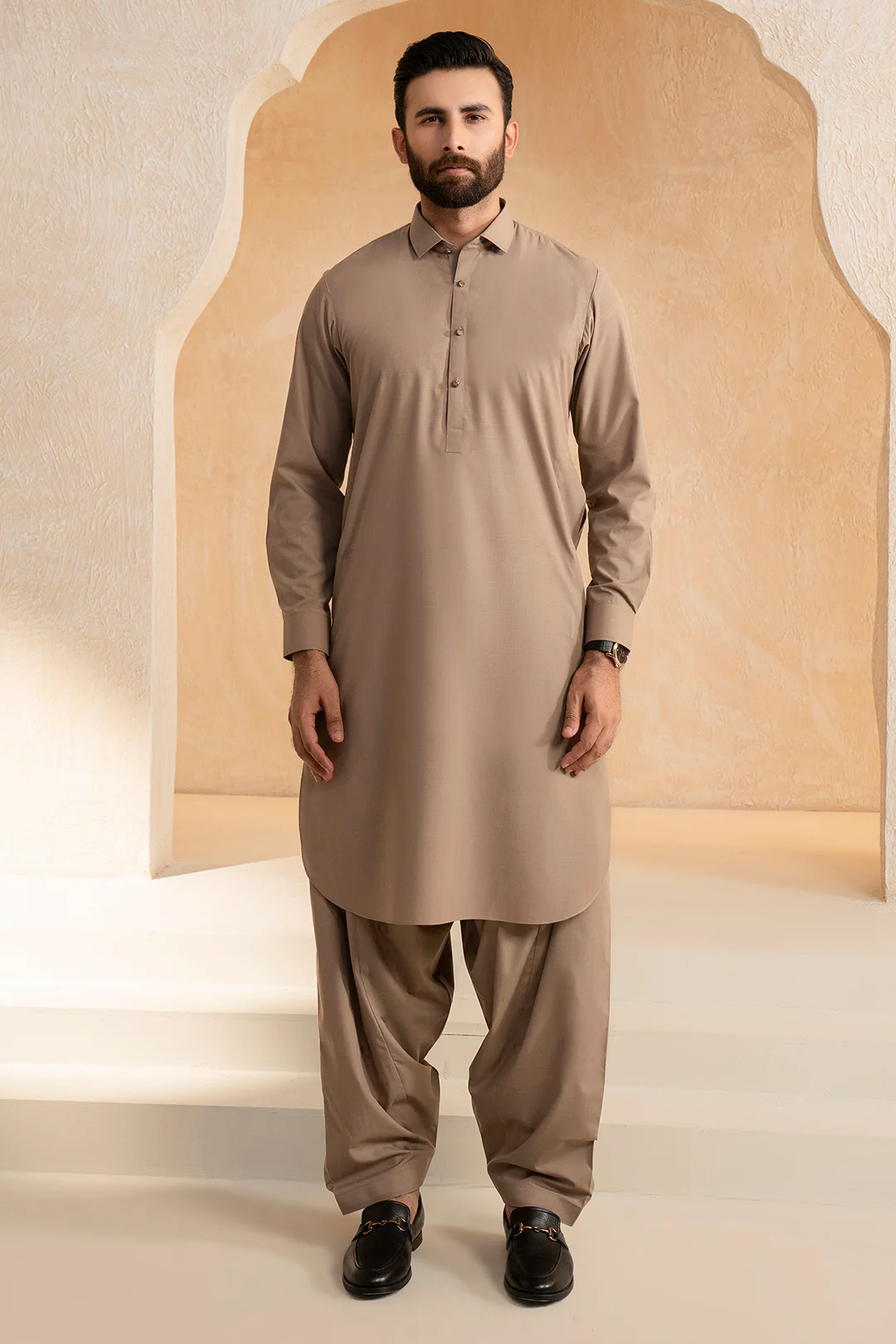 Slub Textured Shalwar Kameez - 9010 - Image 5