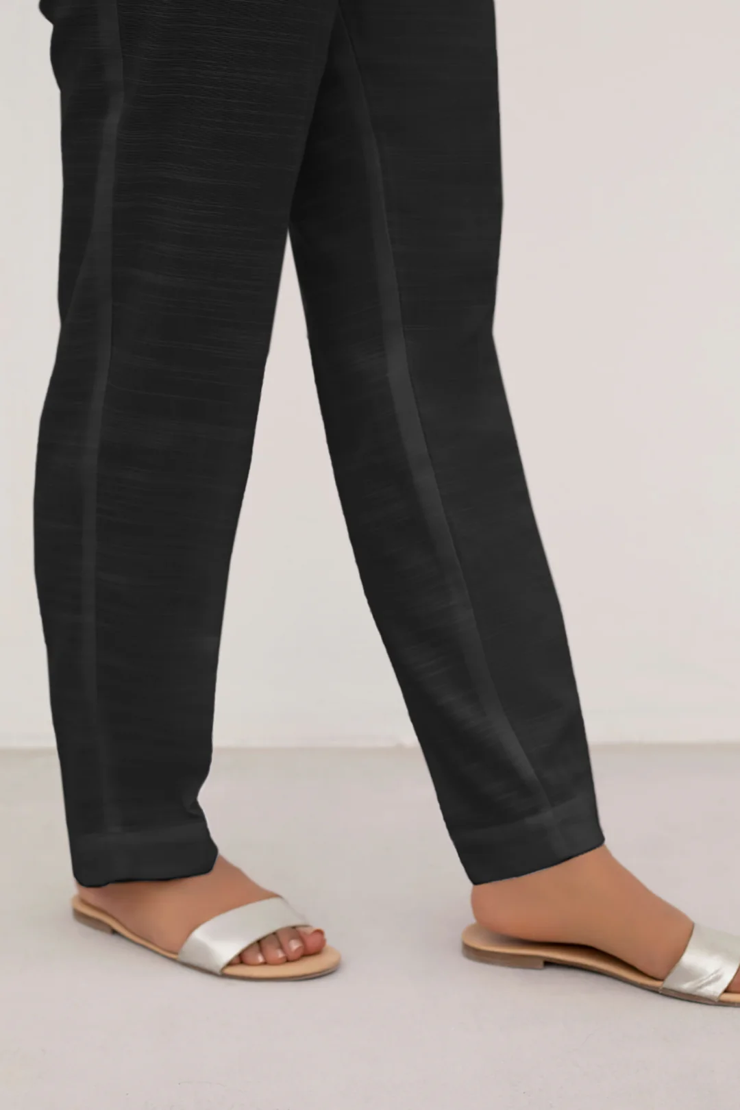 Straight Trouser Khaddar Black - 0003 - Image 2