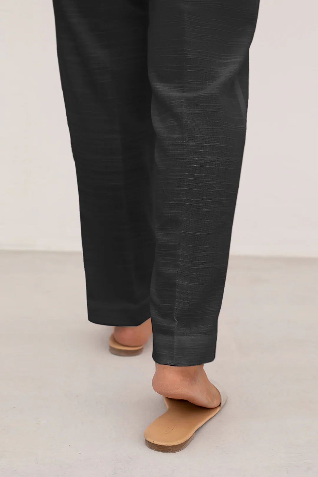 Straight Trouser Khaddar Black - 0003 - Image 3