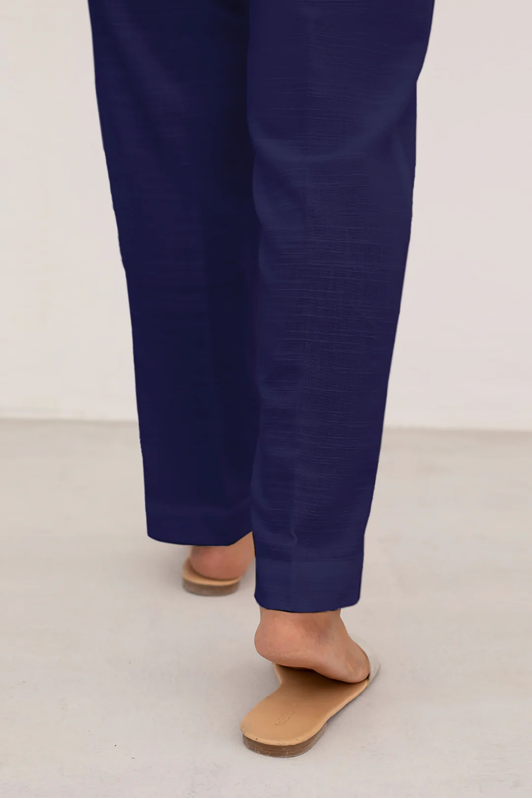 Straight Trouser Khaddar Navy Blue - 0003 - Image 3