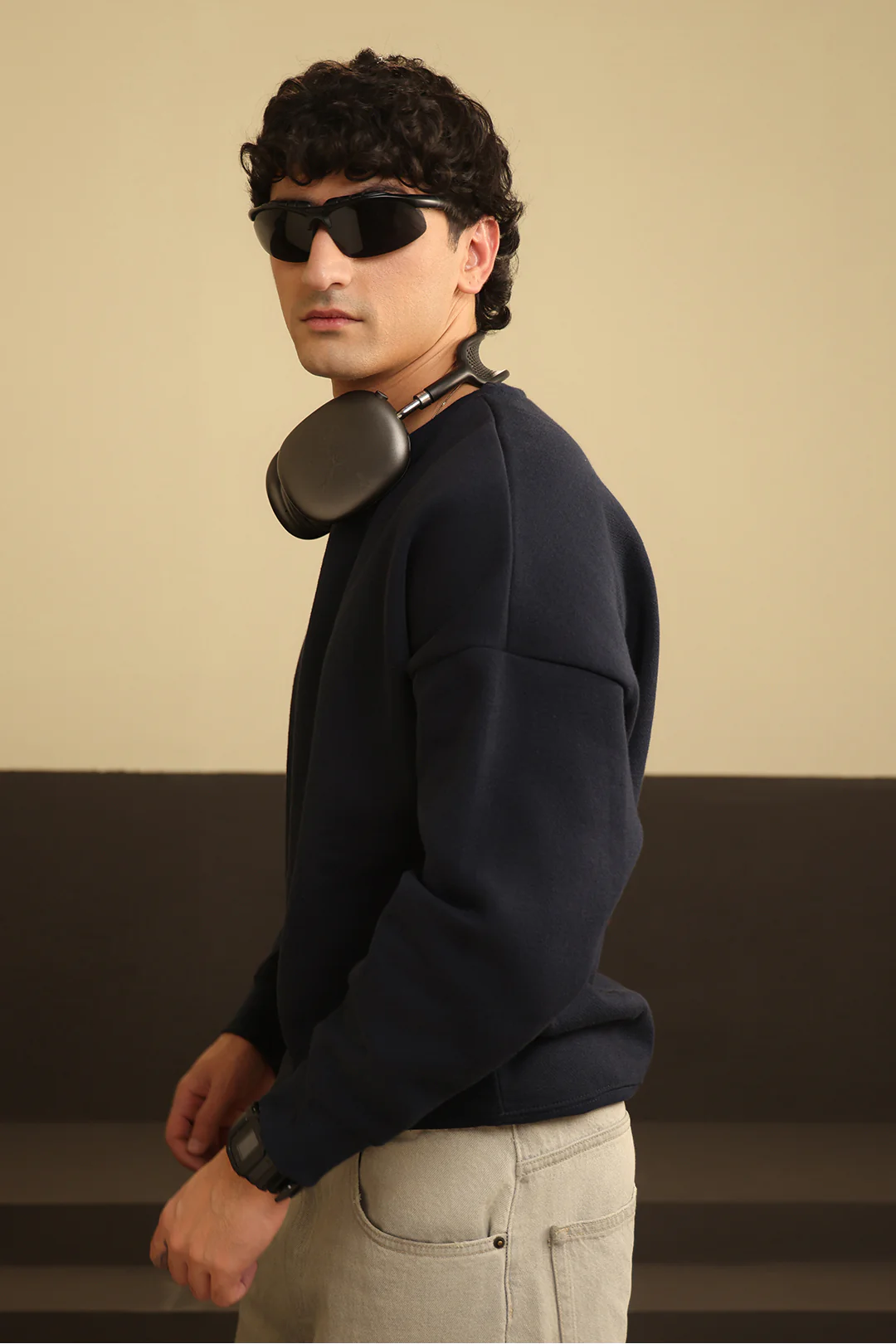 Basic Oversized Sweat Shirt - 5001 - Image 2