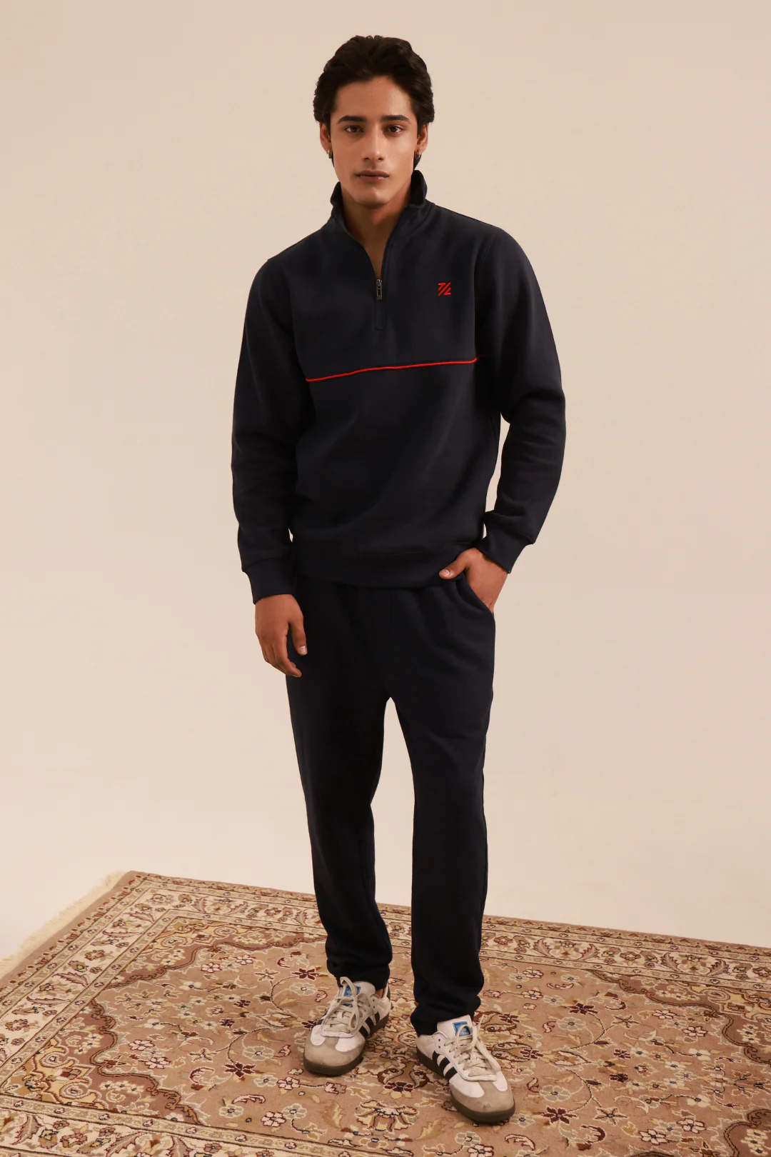 Mock Neck Sweat Shirt - 5001 - Image 3