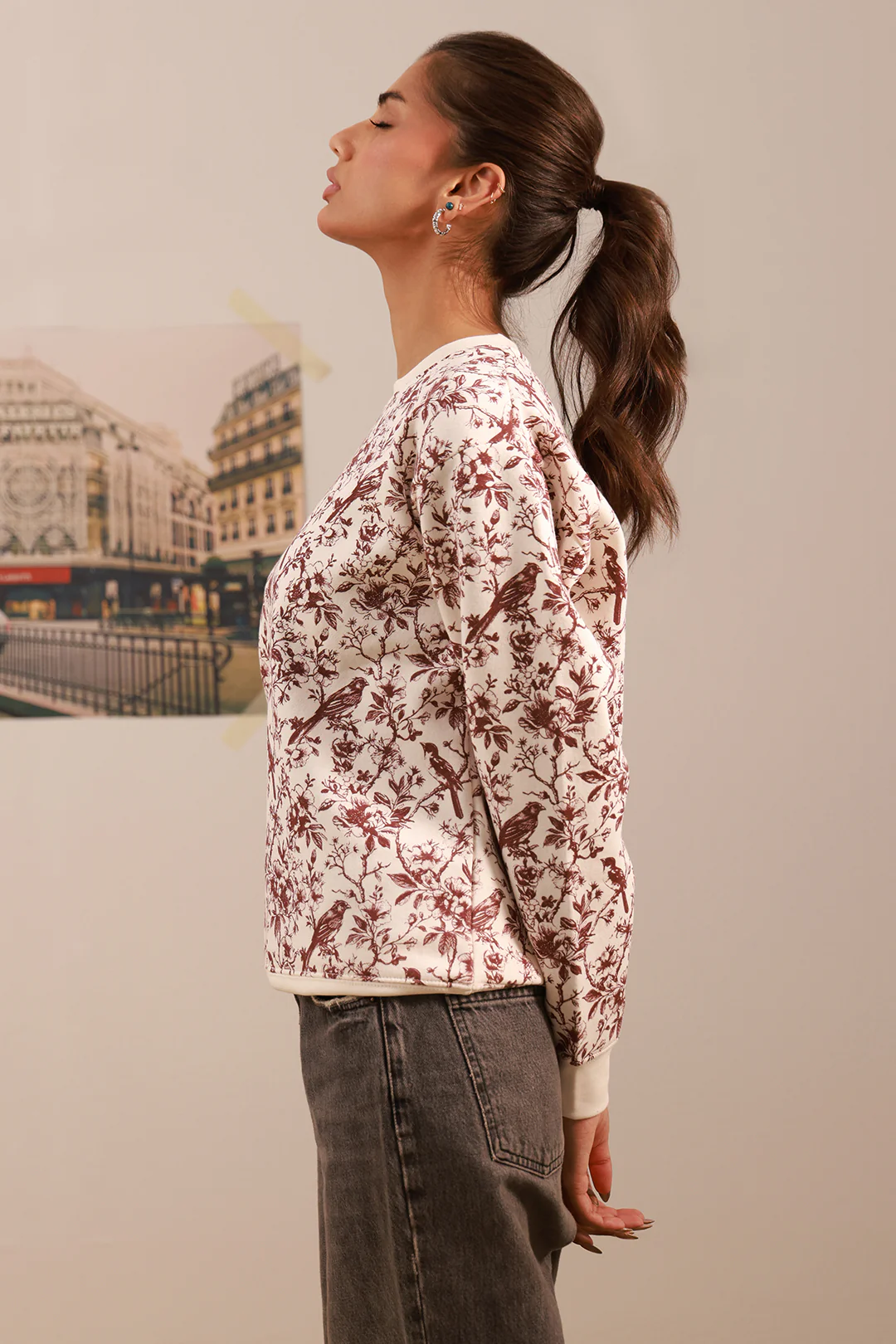 Graphic Sweat Shirt - 4008 - Image 3