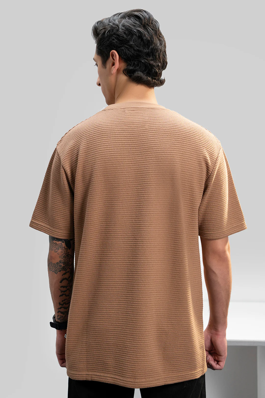 Textured T-Shirt - 5004 - Image 4