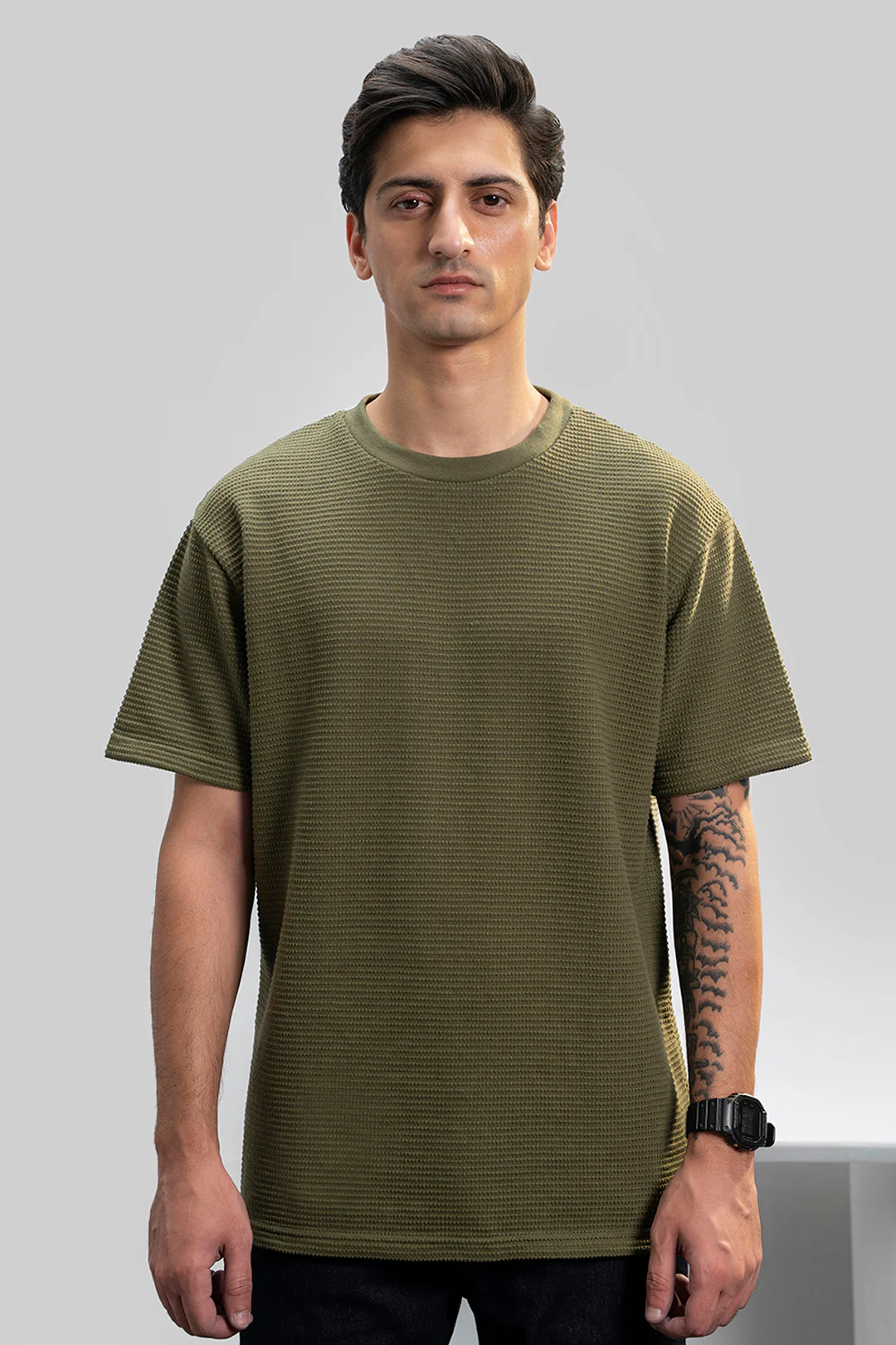 Textured T-Shirt - 5005
