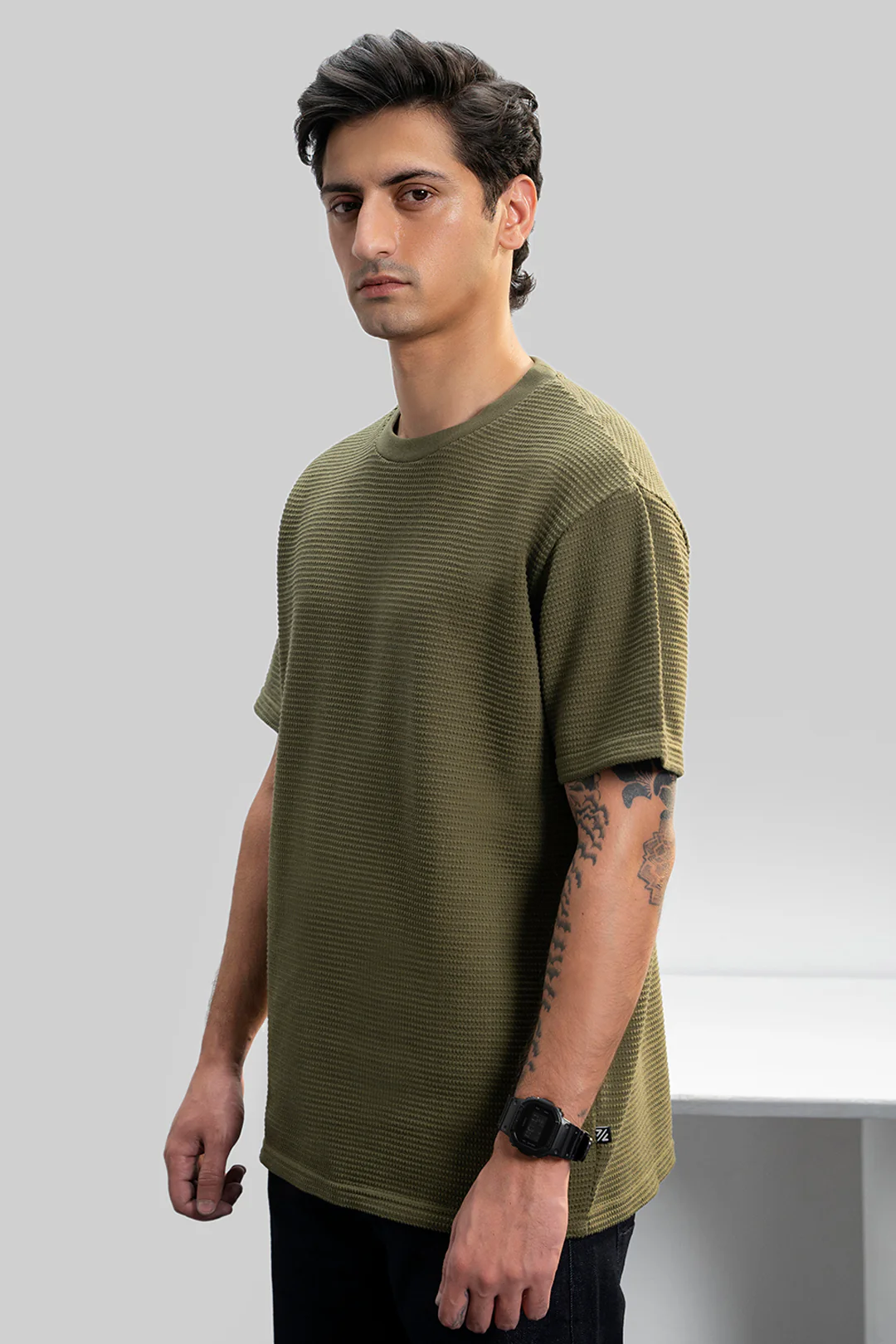Textured T-Shirt - 5005 - Image 2