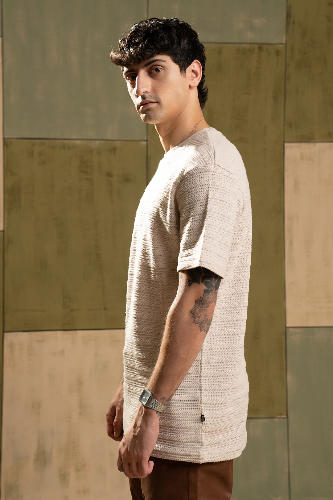 Textured T-Shirt - 5001 - Image 3