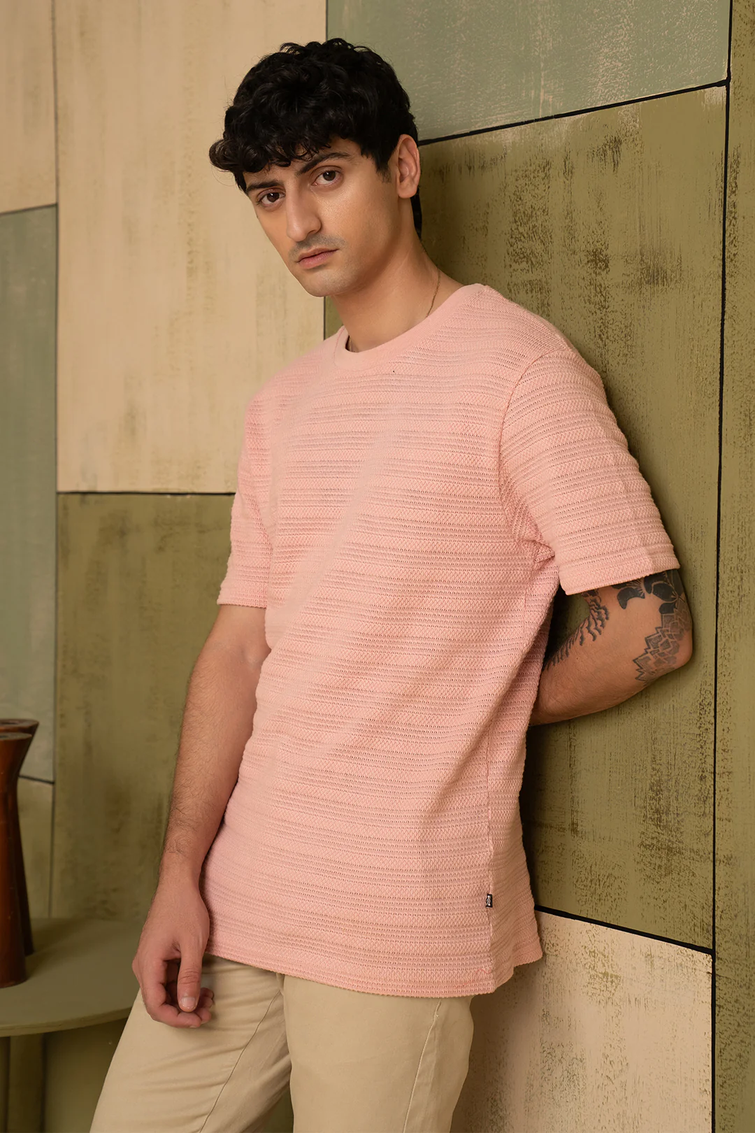 Textured T-Shirt - 5004 - Image 2