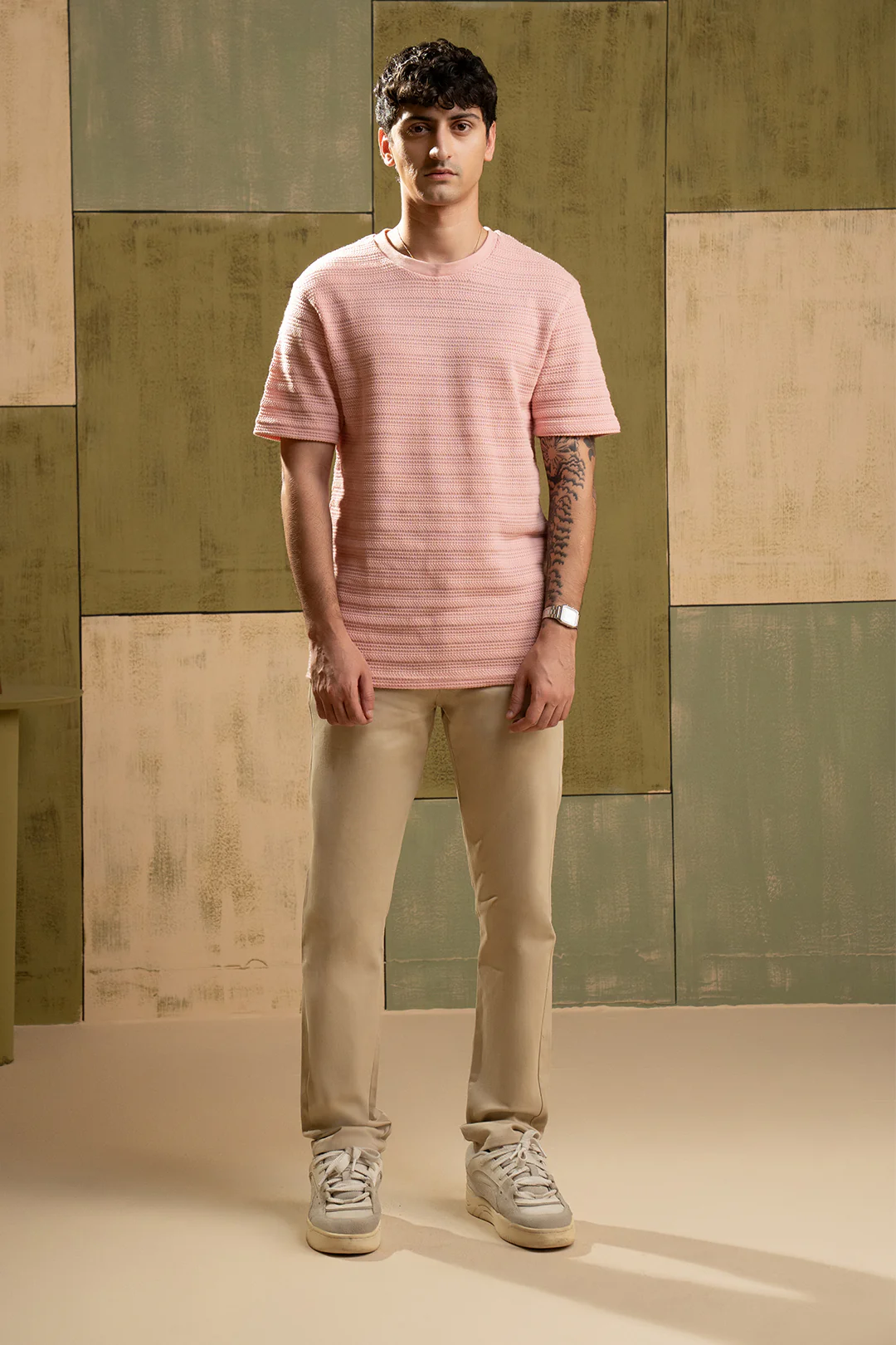 Textured T-Shirt - 5004 - Image 3