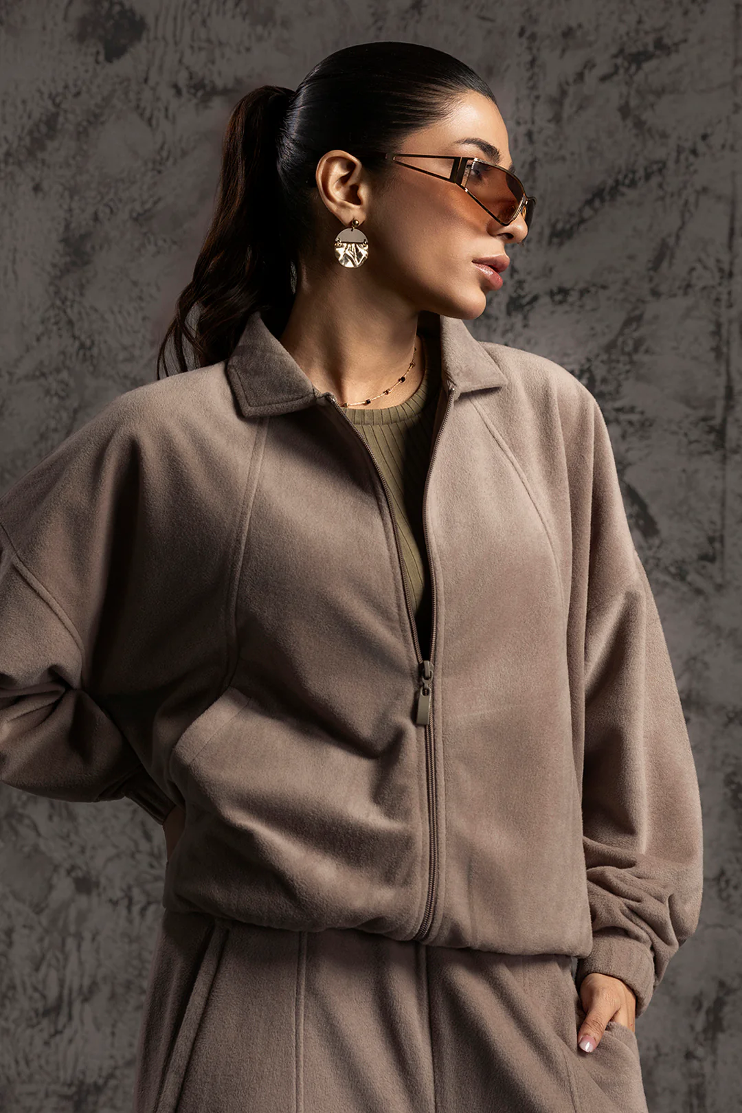 Velour Co-Ord Set Shirt - 5001 - Image 4