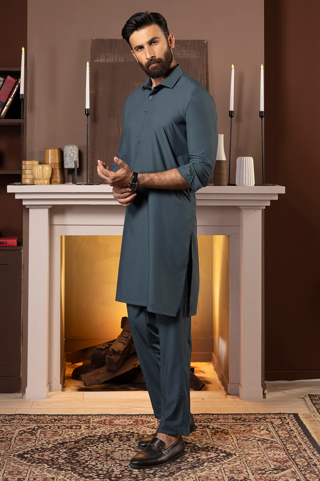 Wash & Wear Kurta Pajama - 2608 - Image 4