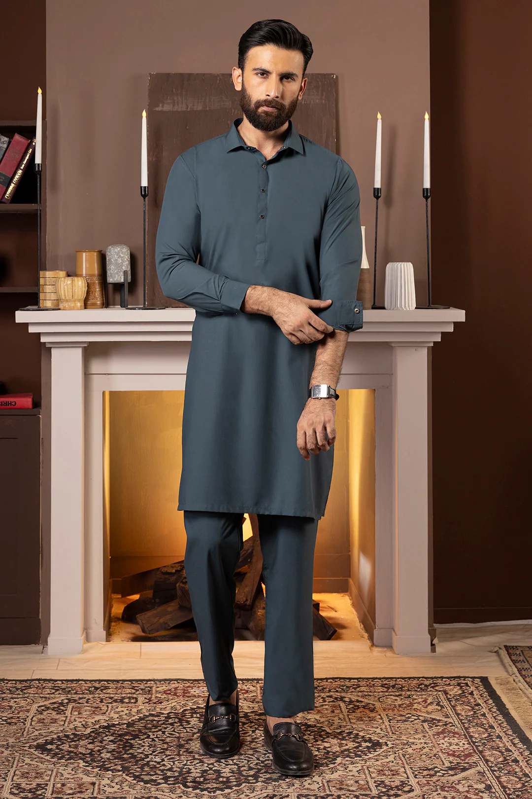 Wash & Wear Kurta Pajama - 2608 - Image 6