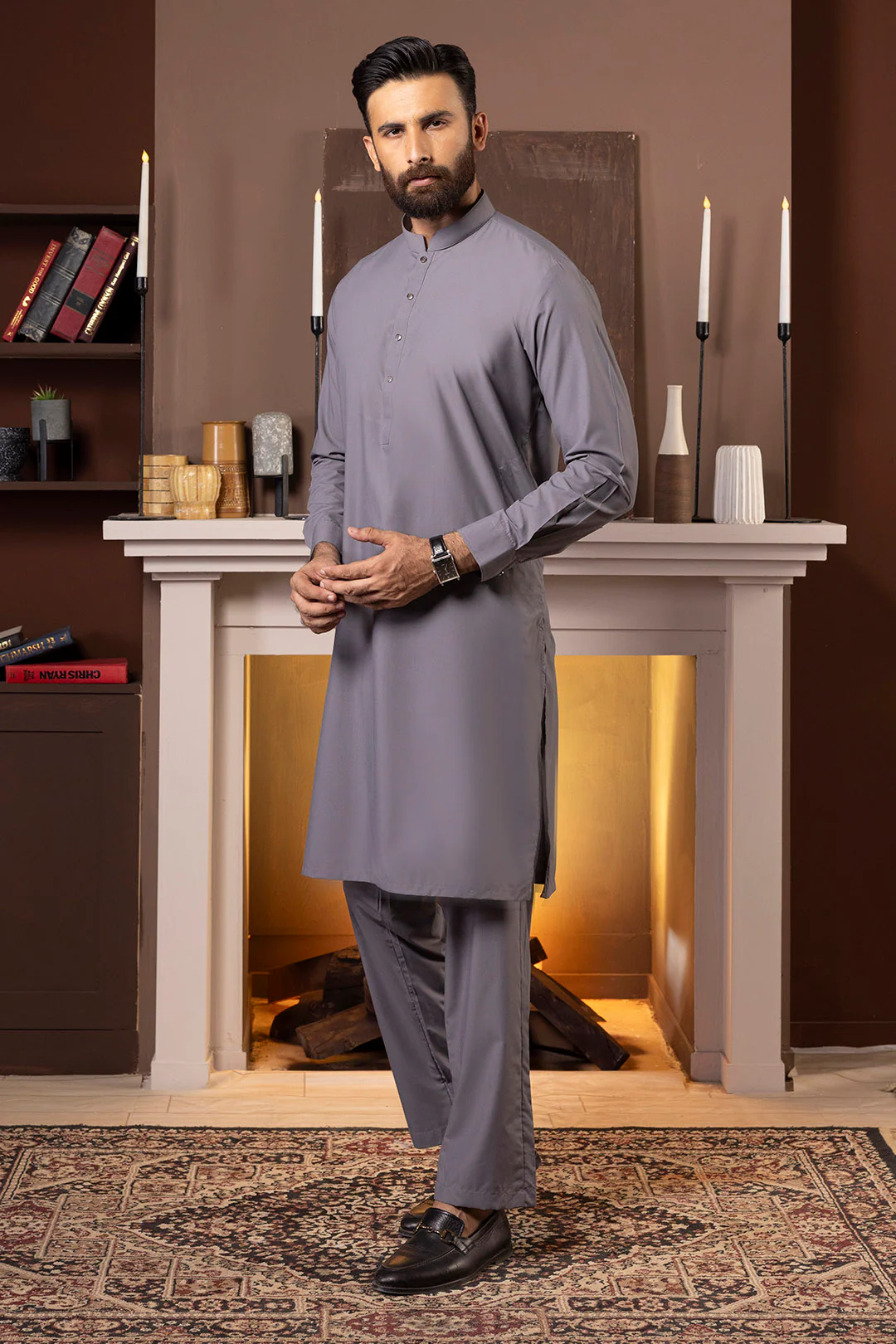 Wash & Wear Kurta Pajama - 2612 - Image 3